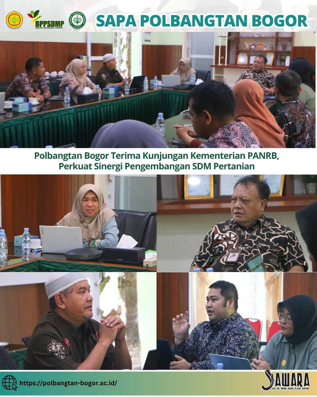 Polbangtan Bogor Terima Kunjungan Kementerian PANRB, Perkuat Sinergi Pengembangan SDM Pertanian
