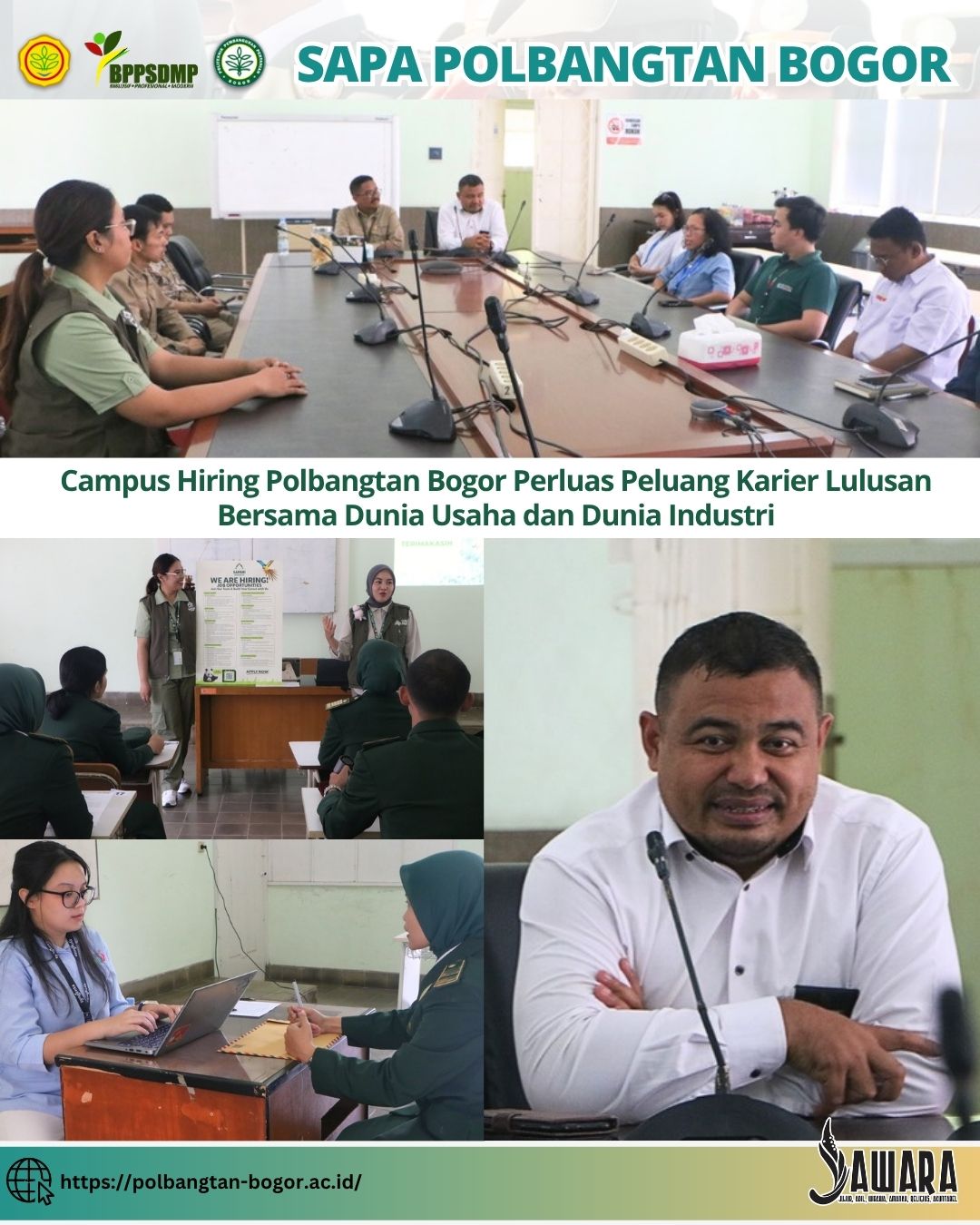 Campus Hiring Polbangtan Bogor Perluas Peluang Karier Lulusan Bersama Dunia Usaha dan Dunia Industri